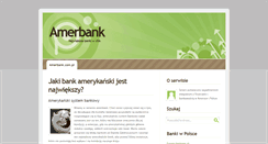 Desktop Screenshot of amerbank.com.pl
