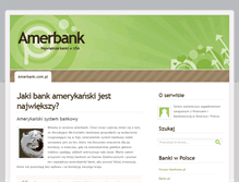 Tablet Screenshot of amerbank.com.pl